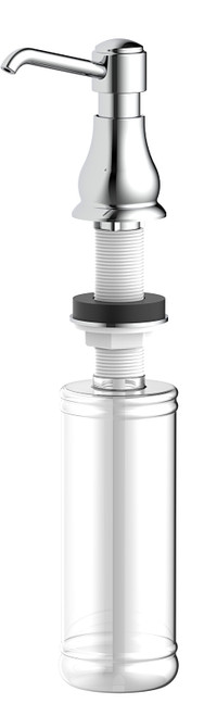 Boston Harbor Soap Dispenser, 11 oz Capacity, PE, Chrome, Chrome, Press, Top mounted Mounting [SKU: ORG7926298]