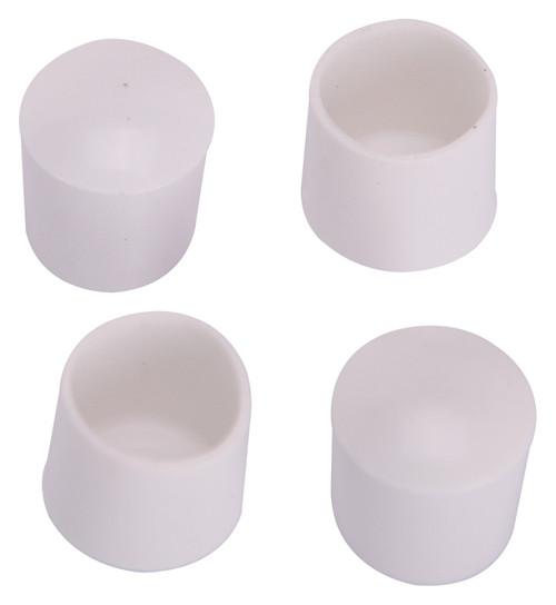 ProSource FE-50613-PS Furniture Leg Tip, Round, Plastic, White, 3/4 in Dia, 3/4 in H [SKU: ORG3685872]