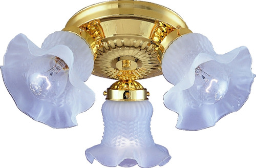 Boston Harbor F6BB03-22013L Ceiling Light Fixture, 0.5 A, 120 V, 60 W, 3-Lamp, A19 or CFL Lamp, Metal Fixture [SKU: ORG5988936]