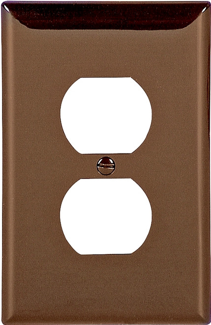 Eaton Wiring Devices PJ8B Duplex and Single Receptacle Wallplate, 4-7/8 in L, 3-1/8 in W, 1 -Gang, Polycarbonate [SKU: ORG6459994]