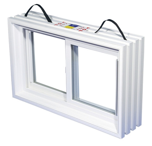 Duo-Corp 3216SLDF8 Slider Basement Window, Glass Glass/Screen, Vinyl Frame [SKU: ORG9409954]