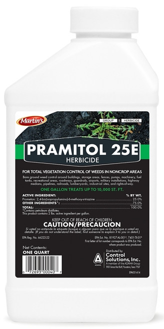 Martin's Pramitol 82000040 Herbicide Vegetation Killer, Liquid, Amber/Yellow, 1 qt [SKU: ORG9963505]