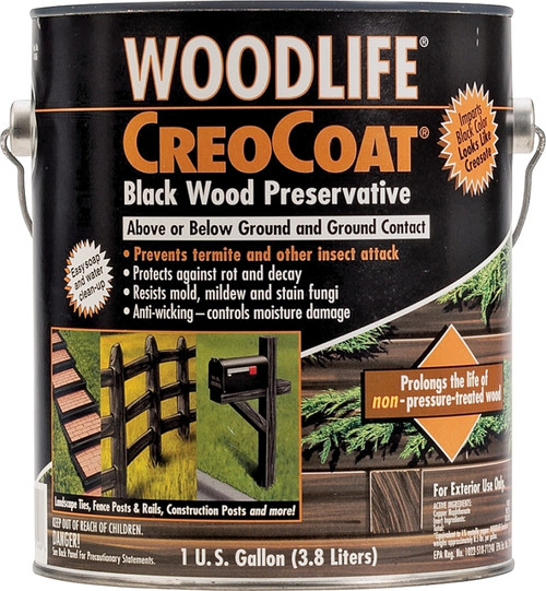WOLMAN WoodLife CopperCoat 14436A Wood Preservative, Black, Liquid, 1 gal, Can [SKU: ORG2750339]