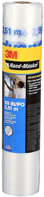 3M Hand-Masker AMF99 Advanced Masking Film, 99 ft L, 99 in W, Plastic Backing [SKU: ORG6205934]