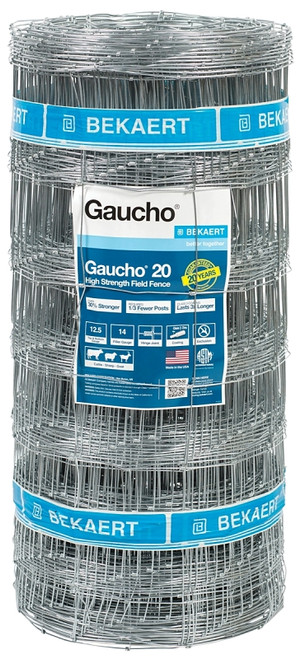 Gaucho 118142 Field Fence, 330 ft L, 39 in H, 14 Gauge, Steel [SKU: ORG4113015]