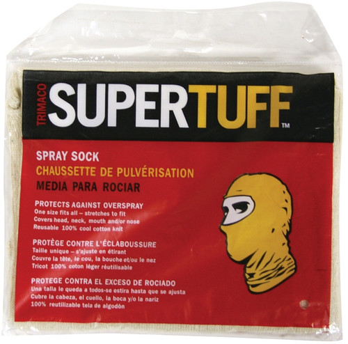 Trimaco SUPERTUFF 09301-B Spray Paint Socks with Hood, Elastic Closure, Cotton, Natural [SKU: ORG6869564]
