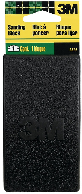 3M 9292 Sanding Block, 5 in L, 1-1/4 in W [SKU: ORG6338933]