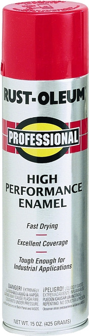 RUST-OLEUM 7565838 High Performance Enamel Spray Paint, Gloss, Regal Red, 15 oz, Aerosol Can [SKU: ORG6750301]