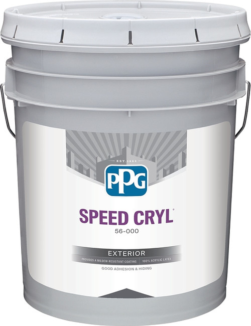 PPG SPEED CRYL 56-410XI 56-440XI-5G Exterior Paint, Satin, 5 gal [SKU: ORG5038773]