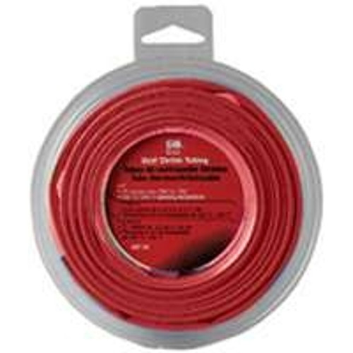 GB HST-100 Heat Shrink Tubing, 3/16 to 3/32 in Dia, 8 ft L, PVC, Red [SKU: ORG9559071]