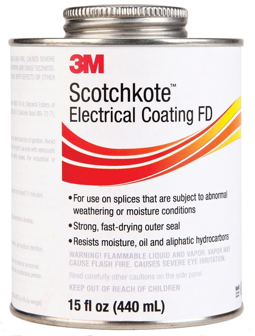 3M Scotchkote 14853 Electrical Coating, Liquid, Dark Brown, 15 fl-oz [SKU: ORG6199780]