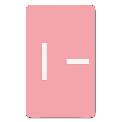 AlphaZ Color-Coded Second Letter Alphabetical Labels, I, 1 x 1.63, Pink, 10/Sheet, 10 Sheets/Pack [SKU: SMD67179]