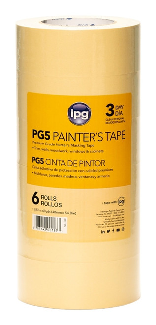 IPG PG5...130R Masking Tape, 60 yd L, 1.88 in W, Paper Backing, Beige [SKU: ORG4110870]