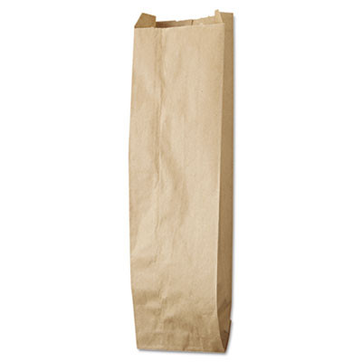 Liquor-Takeout Quart-Sized Paper Bags, 35 lb Capacity, 4.25" x 2.5" x 16", Kraft, 500 Bags [SKU: BAGLQQUART500]