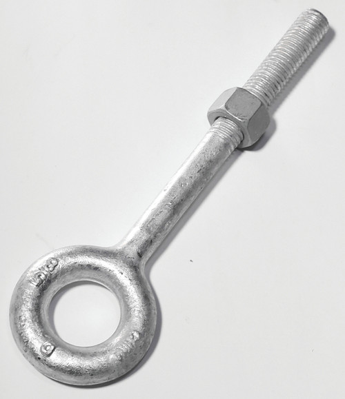 BARON 24-3/8X4-1/2 Eye Bolt, 3/8 in Thread, 2-1/2 in L Thread, 3/4 in ID x 1-1/2 in OD Dia Eye, 4-1/2 in L Shank [SKU: ORG6342067]