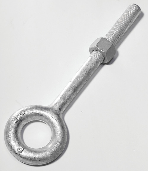 BARON 24-1/2X8 Eye Bolt, 1/2 in Thread, 3 in L Thread, 1 in ID x 2 in OD Dia Eye, 8 in L Shank, 2200 lb Working Load [SKU: ORG6342307]