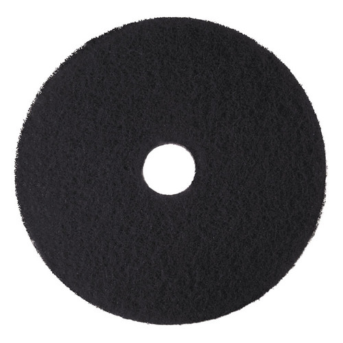 Low-Speed High Productivity Floor Pads 7300, 18" Diameter, Black, 5/Carton [SKU: MMM08276]