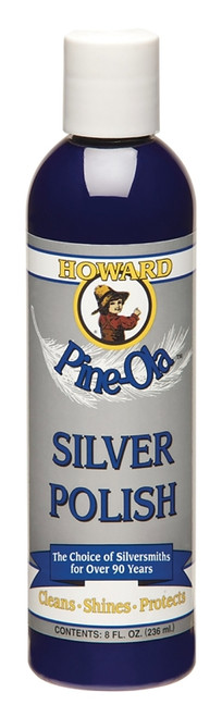 HOWARD Pine-Ola SP0008 Silver Polish, 8 oz Bottle, Liquid, Mild Pine, Gray [SKU: ORG8135238]