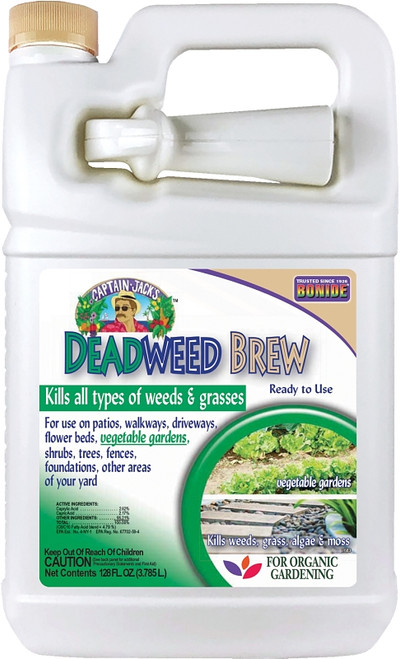 Bonide Captain Jack's 2603 Ready-to-Use Deadweed Brew, Liquid, Clear/Yellow, 1 gal [SKU: ORG7424641]