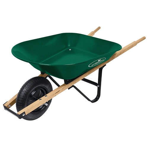 Landscapers Select 34563 Wheelbarrow, 4 cu-ft Volume, Steel, 1 -Wheel, 15 in Wheel [SKU: ORG5990148]