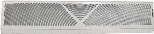 ProSource BB-24W Baseboard Register, 24 in L, 4-1/2 in W, 60 deg Air Deflection, Steel, White [SKU: ORG3090032]