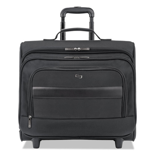 Classic Rolling Overnighter Case, Fits Devices Up to 15.6", Ballistic Polyester, 16.14 x 6.69 x 13.78, Black [SKU: USLB644]