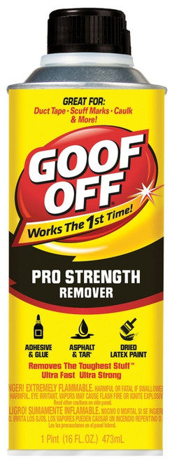 Goof Off FG653 Adhesive Remover, Liquid, White, 16 oz, Bottle [SKU: ORG0785568]
