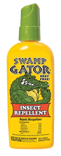HARRIS Swamp Gator HSG-6 Insect Repellent, 6 oz, Liquid, Milky, Minty [SKU: ORG0765677]