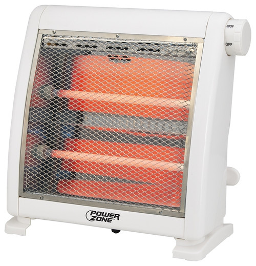 PowerZone H-5511 Infrared Quartz Radiant Heater, 12.5 A, 120 V, 400/800 W, 2-Heating Stage, White [SKU: ORG7420623]
