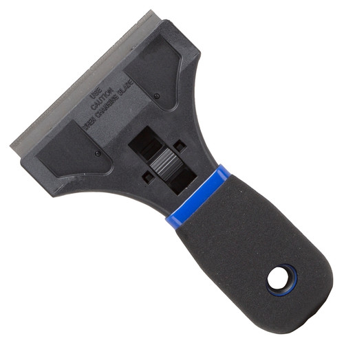 ProSource 14082-5 Safety Scraper, 3-1/2 in W Blade, Full Tang Blade, HCS Blade, Plastic Handle, Soft Grip Handle [SKU: ORG7387699]