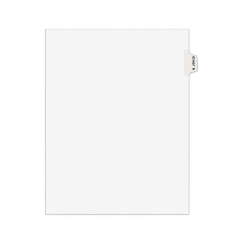 Avery-Style Preprinted Legal Side Tab Divider, 26-Tab, Exhibit B, 11 x 8.5, White, 25/Pack, (1372) [SKU: AVE01372]