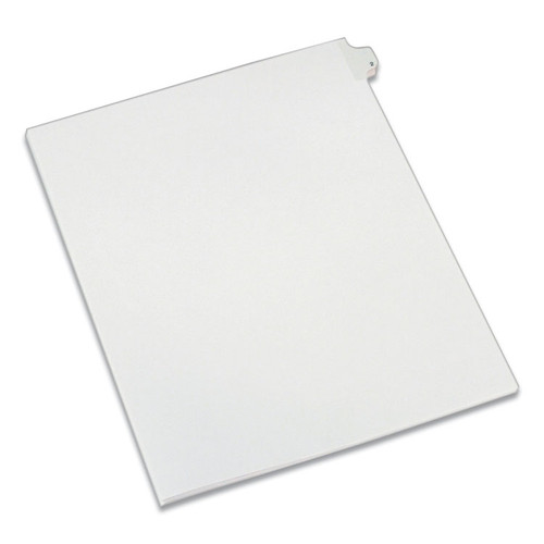 Preprinted Legal Exhibit Side Tab Index Dividers, Allstate Style, 10-Tab, 2, 11 x 8.5, White, 25/Pack [SKU: AVE82200]