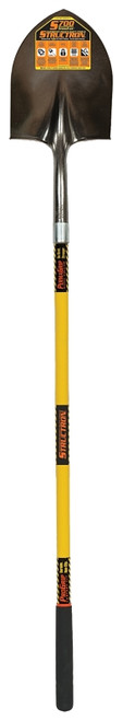 Structron S700 SpringFlex 49730 Shovel, 9-1/2 in W Blade, 14 ga Gauge, Steel Blade, Fiberglass Handle, Long Handle [SKU: ORG4708137]