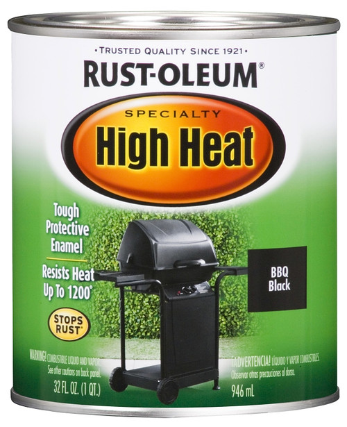 RUST-OLEUM SPECIALTY 7778502 Farm Equipment Enamel, Satin, Black, 1 qt Can [SKU: ORG6954390]