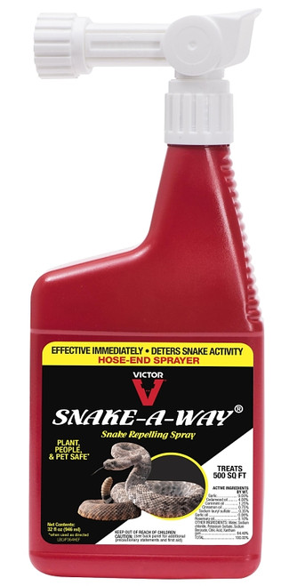 Victor Snake-A-Way VP364HE Hose-End Spray, Repels: Venomous and Non-Venomous Snake [SKU: ORG8133035]