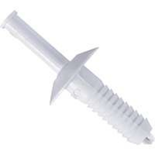 WallTuf 92593 Wall-Tuf Rivet, Nylon, White [SKU: ORG1076629]