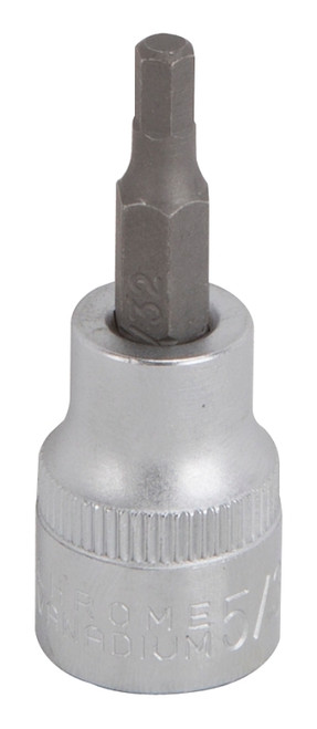Vulcan Fractional Hex Bit Socket, Chrome, 5/32 in, 3/8 in Drive, 1-7/8 in OAL [SKU: ORG9479775]