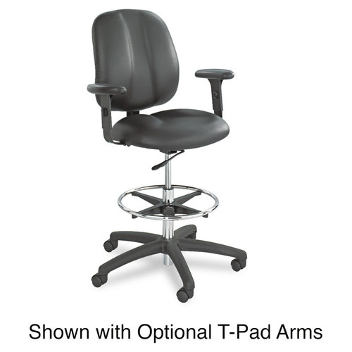 Apprentice II Extended-Height Chair, Supports Up to 250 lb, 22" to 32" Seat Height, Black [SKU: SAF7084BL]