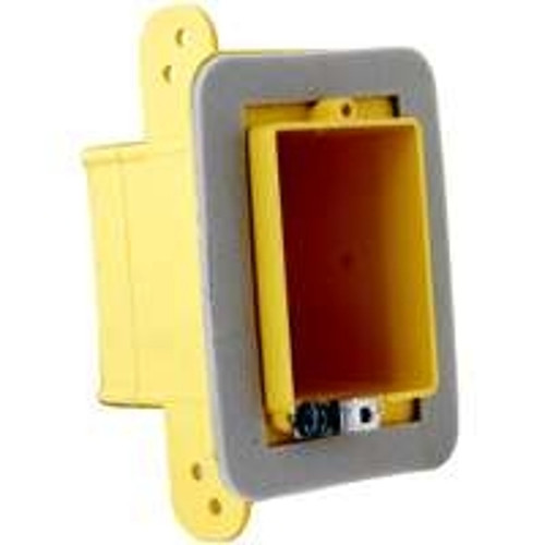 RACO 2011FBAR Vapor Barrier Box, 1 -Gang, Polycarbonate, Yellow, Bracket Mounting [SKU: ORG8633109]