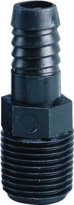Orbit 94345 Adapter, 1/2 in Connection, MPT x Barb, Plastic [SKU: ORG6875611]