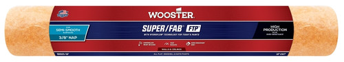 WOOSTER RR923-18 Paint Roller Cover, 3/8 in Thick Nap, 18 in L, Fabric Cover, Lager [SKU: ORG7613904]