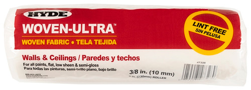 HYDE Woven-Ultra 47328 Roller Cover, 3/8 in Thick Nap, 9 in L, Fabric Cover [SKU: ORG7414949]