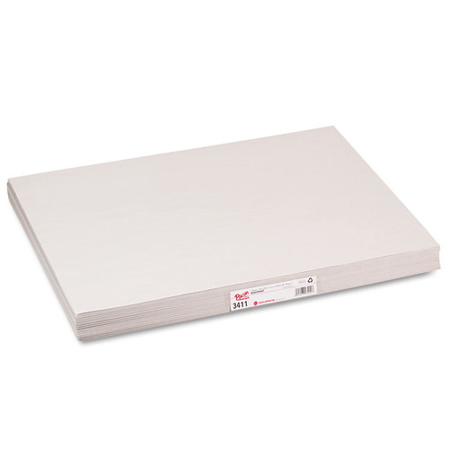 White Newsprint, 30 lb Newsprint Weight, 18 x 24, White, 500/Pack [SKU: PAC3411]