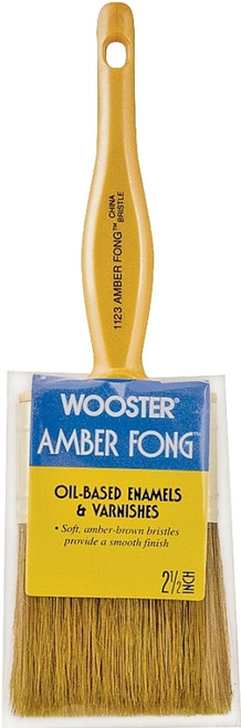 WOOSTER 1123-2-1/2 Paint Brush, 2-1/2 in W, 2-7/16 in L Bristle, China Bristle, Beaver Tail Handle [SKU: ORG0041491]