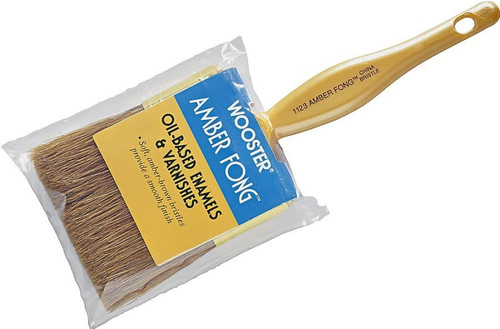 WOOSTER 1123-3 Paint Brush, 3 in W, 2-7/16 in L Bristle, Soft China Bristle, Beaver Tail Handle [SKU: ORG2250579]