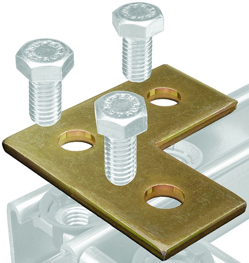 SuperStrut 200 ZAB219-10 Right Angle Corner Bracket, Steel, Gold, Galvanized [SKU: ORG8308272]