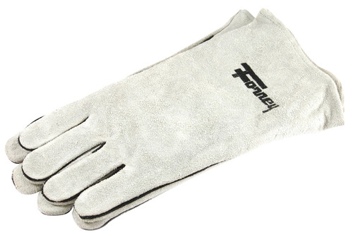 ForneyHide 55200 Welding Gloves, Men's, L, 13-1/2 in L, Gauntlet Cuff, Leather Palm, Gray, Wing Thumb, Leather Back [SKU: ORG8909996]