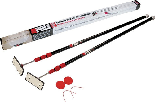 ZIPWALL ZipPole ZP2 Dust Barrier Pole, Spring-Loaded, 10 ft L, Stainless Steel [SKU: ORG0835785]