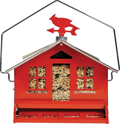 Perky-Pet Squirrel-Be-Gone II 338 Wild Bird Feeder, Country, 8 lb, Metal, 14 in H, Pole Mounting [SKU: ORG6818736]