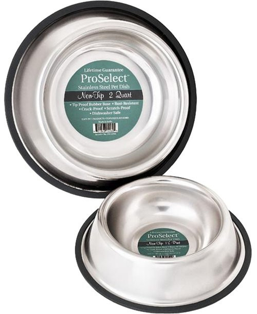HiLo ZW142 96/57696 Pet Feeding Dish, L, 96 oz Volume, Stainless Steel, Gold [SKU: ORG1866797]